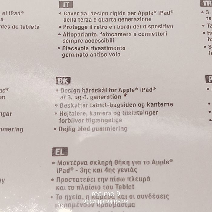 Osłona do iPada,Apple*3 i 4 generacji