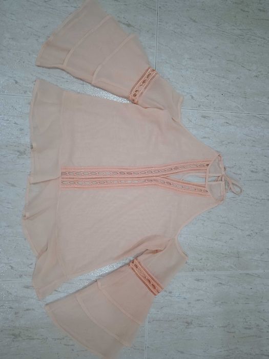 Off-shoulder blouse XS - pink