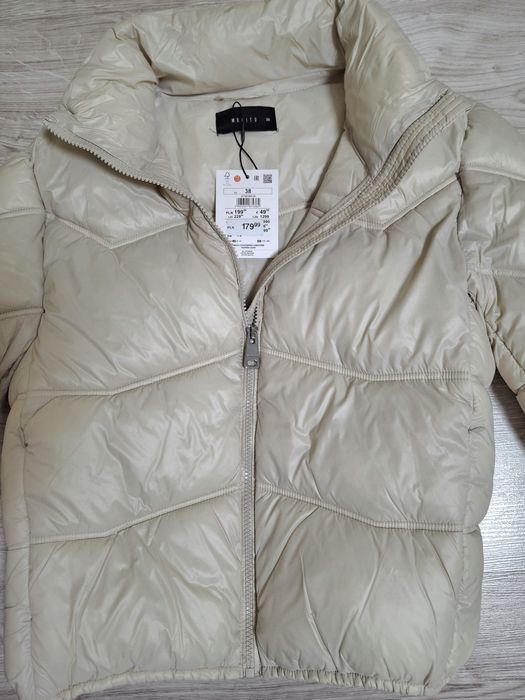 Mohito Nowa z Metką Kurtka Damska! Puffer! Beż! Pikowana! Jesień! R.38