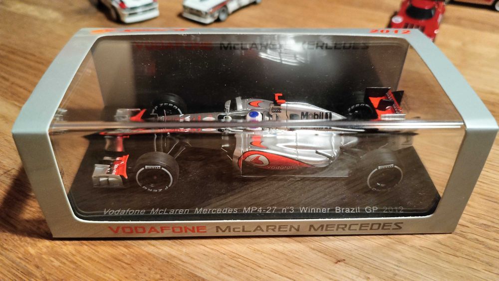 1/43 Spark S3049 McLaren MP4-27 Jenson Button Winner Brazil GP 2012