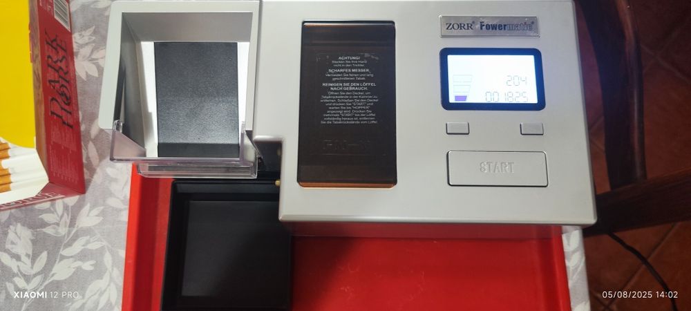 Máquina de entubar, powermatic V