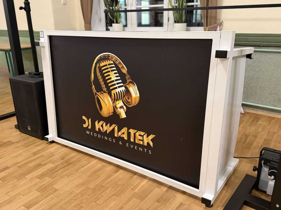 Stół dla dj, stanowisko pokrowiec