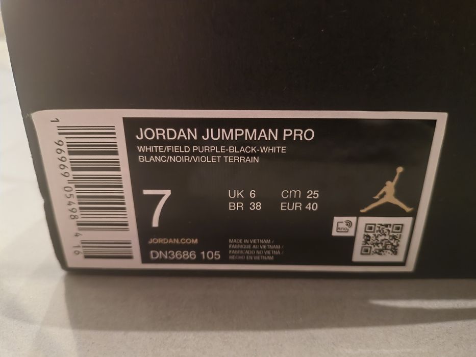 Jordan Jumpman Pro White/Black/White/Field Purple