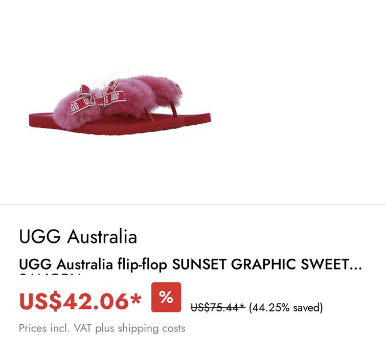 Вьетнамки шлепанцы Ugg