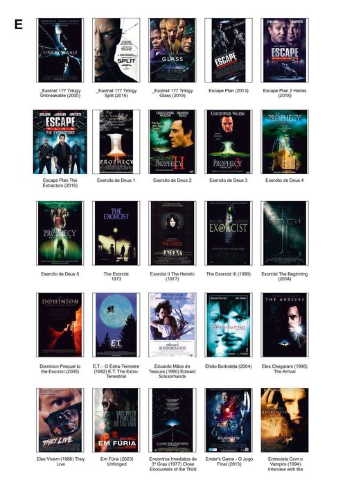 DVDs com filmes e conteúdos diversos – coleção organizada
