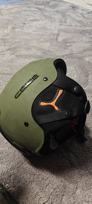 Kask narciarski Zielony