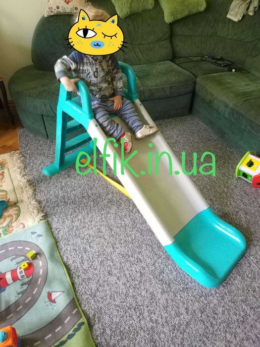 Детский домик пластиковый со шторками