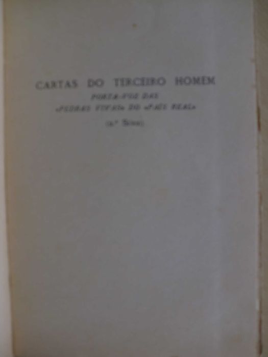 Cartas do Terceiro Homem
de António Sérgio