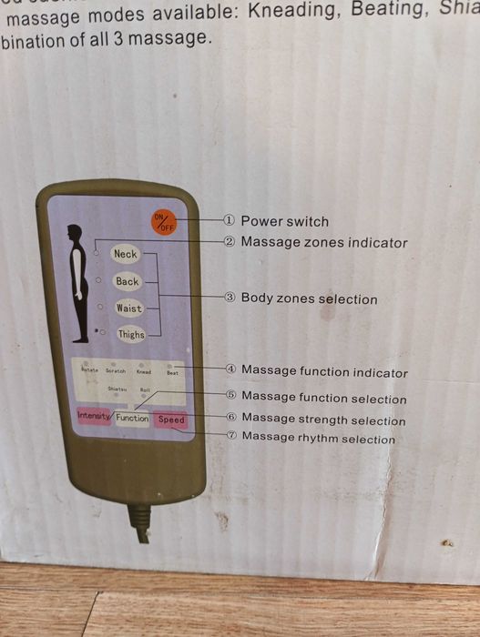 Mata masujaca Bamboo Massage cushion