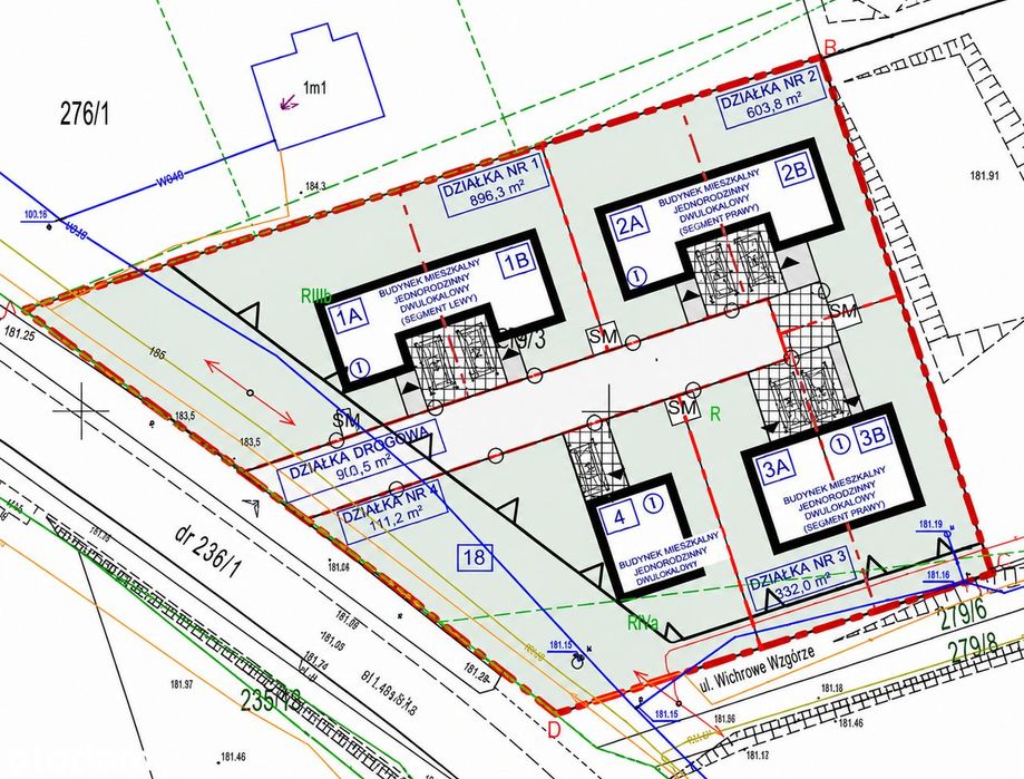 Działka pod inwestycję developerską, 3112 m² z mediami