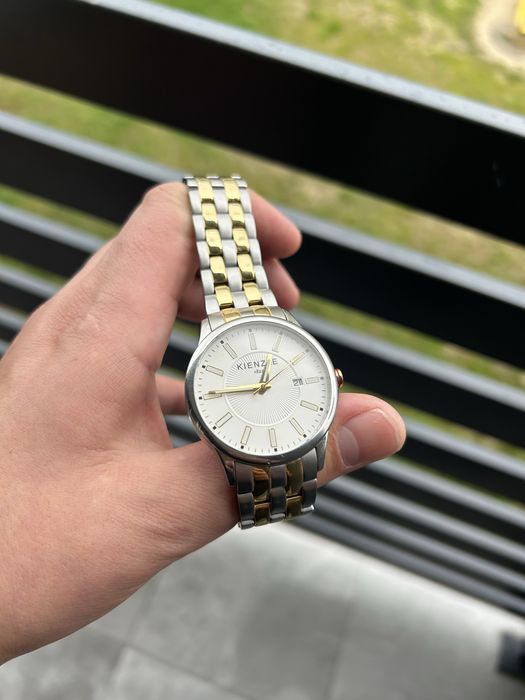 Piekny Zegarek Kienzele 1822 Stal/Gold/Piekny/Wys!