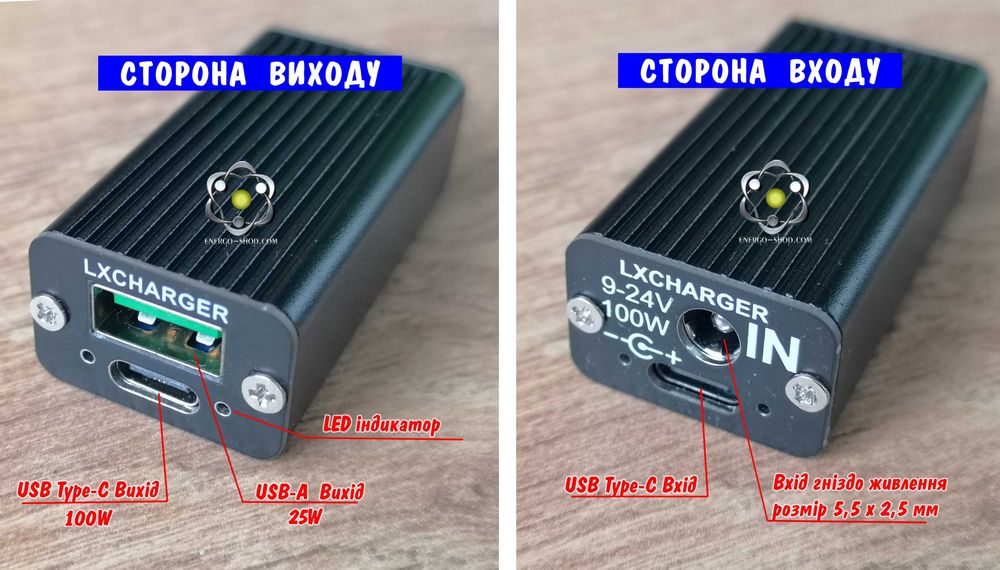 100W зарядний модуль з швидкою зарядкою PD3.0, QC4, superVOOC