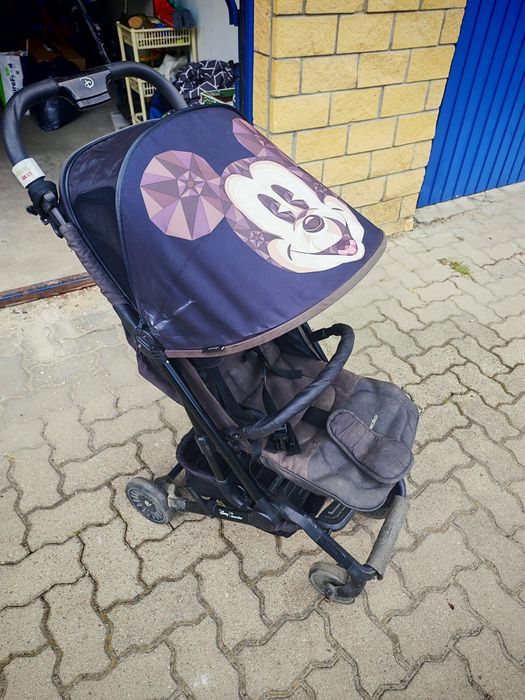 Wózek spacerówka kompaktowa do samolotu lekka myszka Miki Mickey mouse