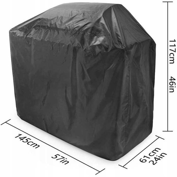 Pokrowiec ochraniacz na grill gazowy Oxford z etui 145x61x117 cm NOWY