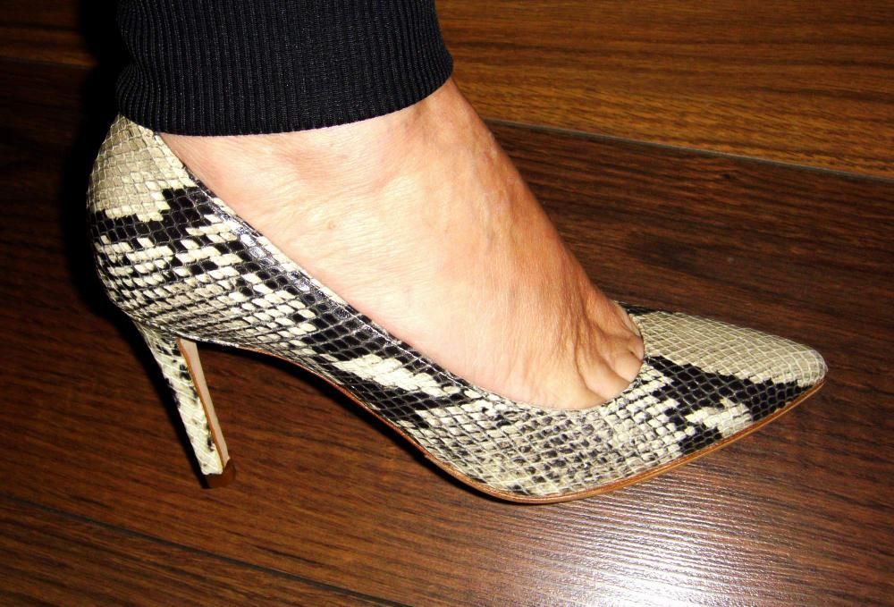 Czółenka Prima moda Zago r 36 wężowe odcienie beżu