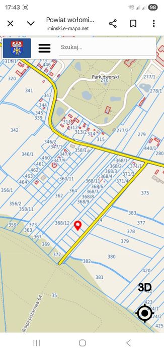 Działka rolno-budowlana 1160 m² – Krubki-Górki