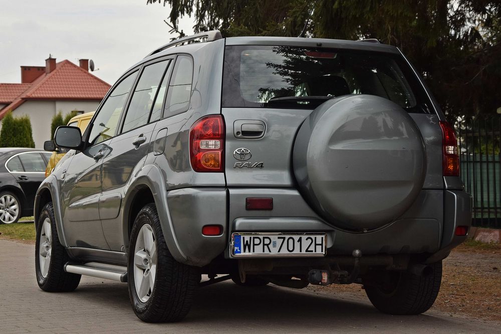 TOYOTA RAV 4 2.0 D4D 115KM 4X4 Klimatyzacja Skóra Elektryka Hak 2005 ...