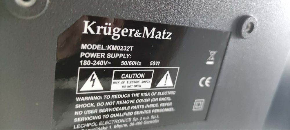 Telewizor LED Kruger&Matz KM0232T – 32", sprawny