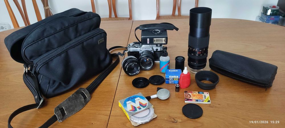 Maquina fotográfica Canon AT1 lente 1.4  50 mm