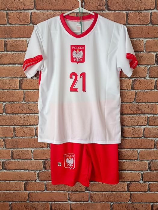 Strój piłkarski dziecięcy Polska Zalewski rozm. 146
