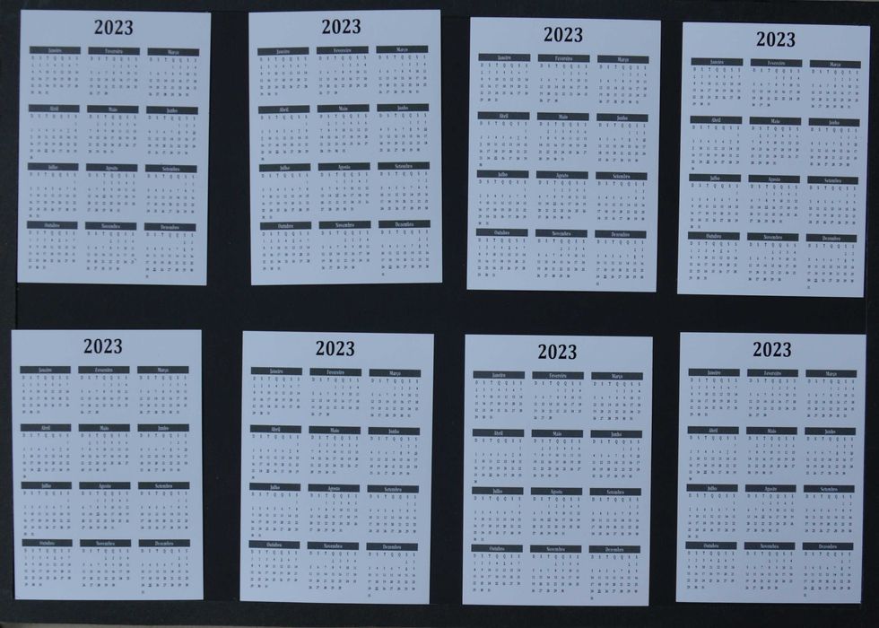 Calendários - 8 unidades - pilotos de automobilismo - olx X10487
