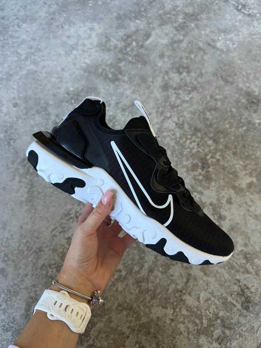 Чоловічі кросівки Nike React Vision "Waterproof Black/White" Розміри 40-45