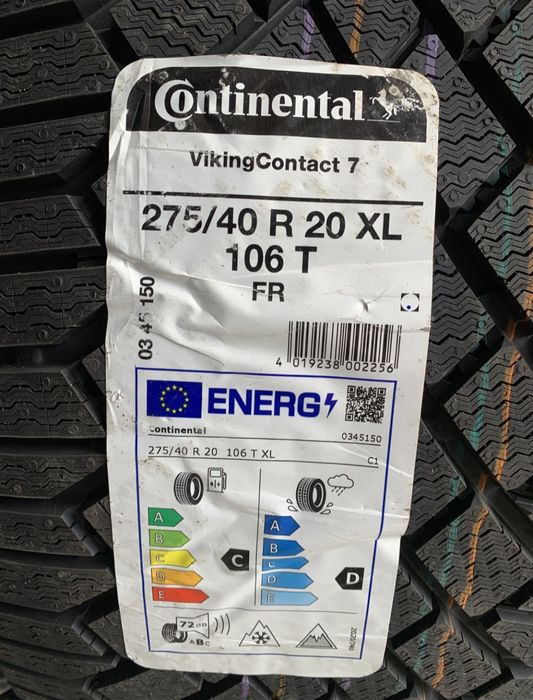 Зимові шини нові Continental Viking Contact 7 255/40 R20 255 40 20