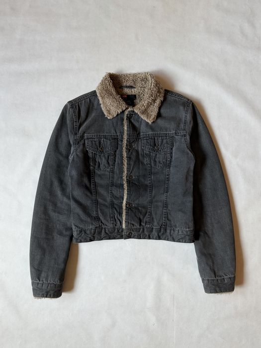 Diesel Y2K Denim Fur Jacket Sherpa джинсовая куртка дизель джинсовка шерпа