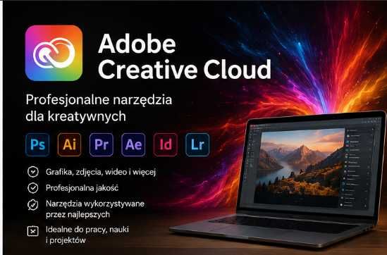 Adobe Creative Cloud | Dostęp | Photoshop | Illustrator 1rok