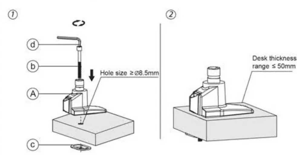 Ножка монитора Desky Single Monitor Arm  27-40 in