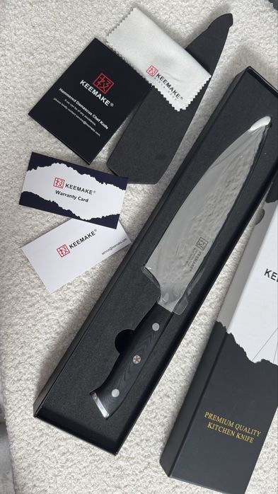 Nowy noz premium ze stali damastynskiej