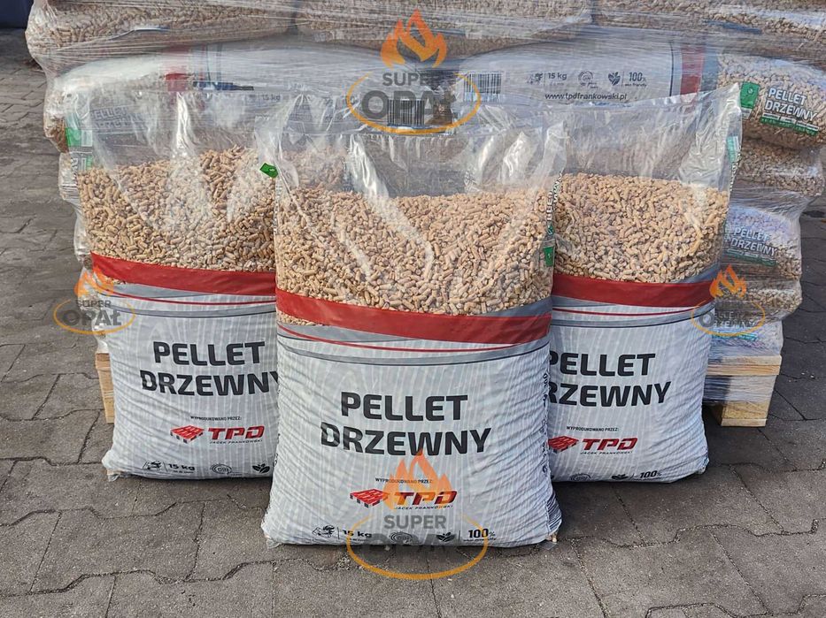 Polski Pellet TPD Premium Certyfikowany DINplus bardzo jasny, czysty kaloryczny 19MJ tylko 0,4% popiołu