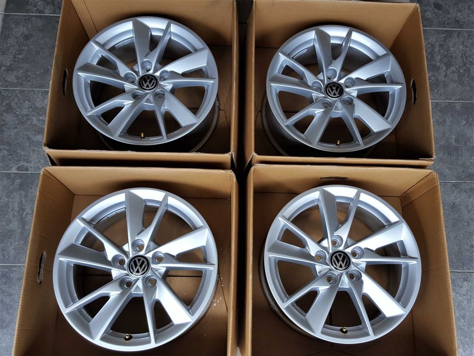 Alufelgi 16 5x112 VW Golf Passat Tiguan Jetta Touran Caddy T-Roc Nowe Oryginalne ! 217#