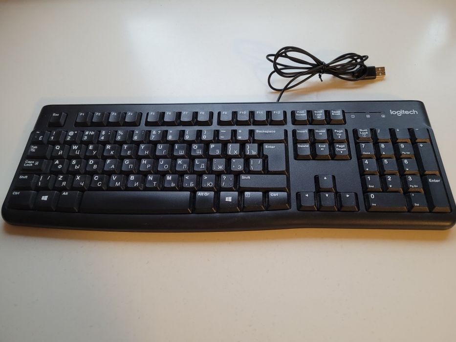 Klawiatura cyrylica i łacińskie litery