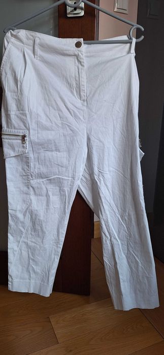 Spodnie 44 monnari 2XL 7/8 białe na lato,dobra jakość