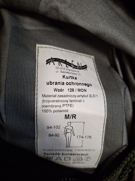 Ubranie ochronne Gore tex M/R