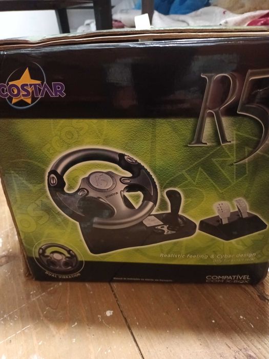 Volante e pedais para xbox
