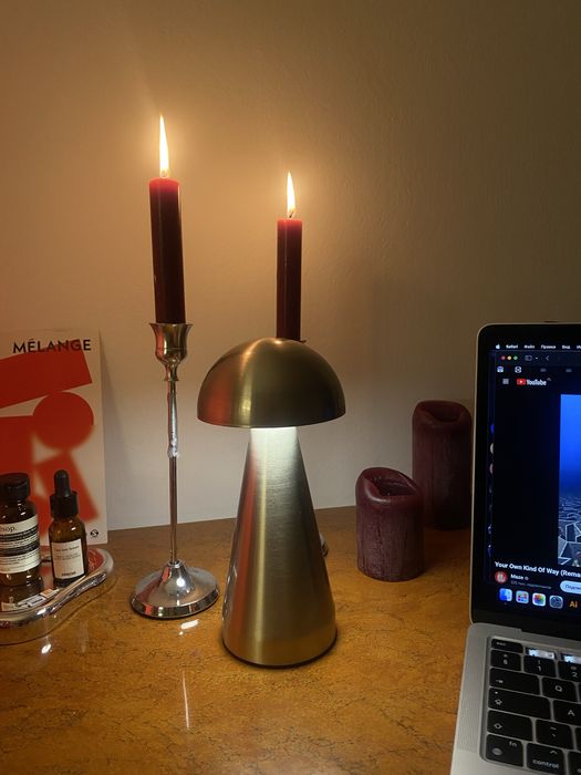 lampa grzyb metalowa