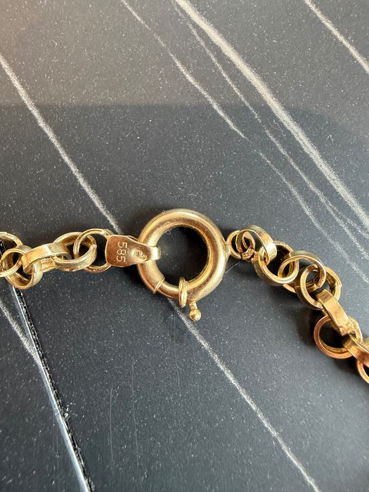 damski Złoty łańcuszek próba 585