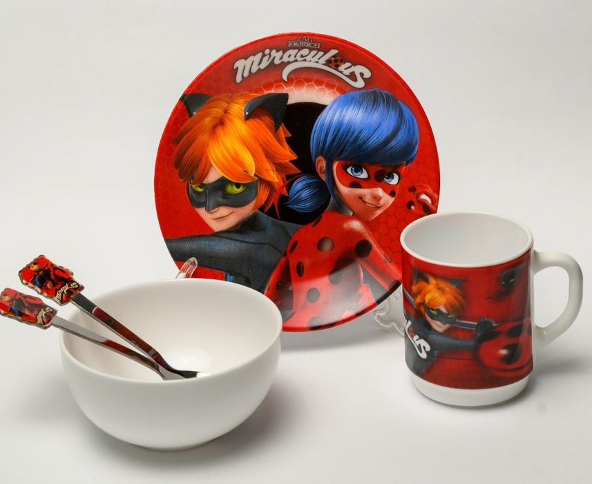Дитячий набір посуду "Леді Баг"