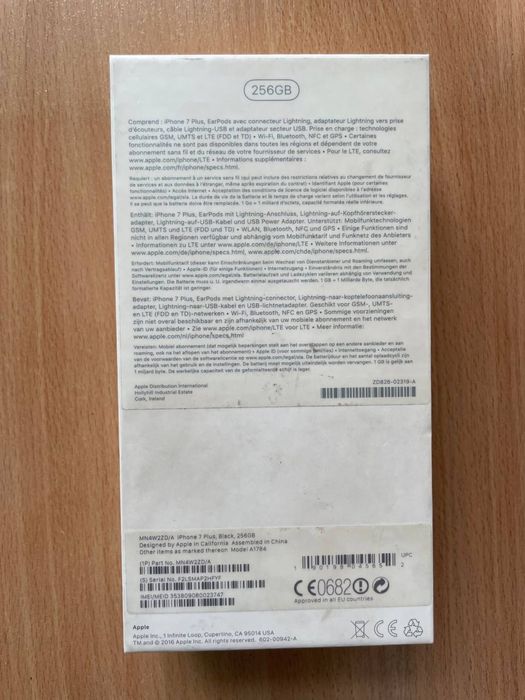 IPhone 7 plus 256gb Black iphone 7+ 256гб чорний айфон 7+ 7plus