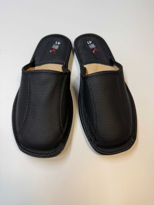 Kapcie męskie skórzane rozmiar 41