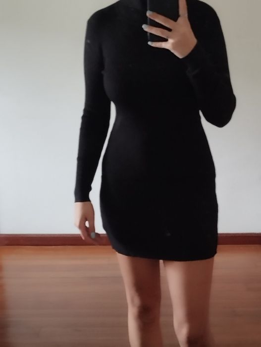 Vestido Malha Preto