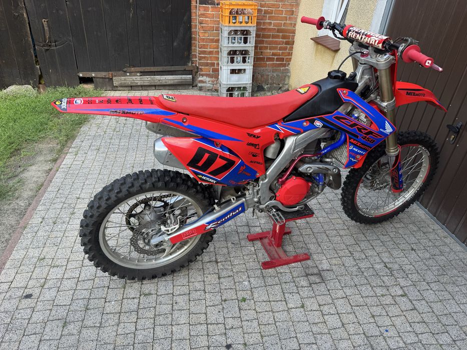 Honda crf 450 po kapitalnym remoncie przebieg 9 motogodzin
