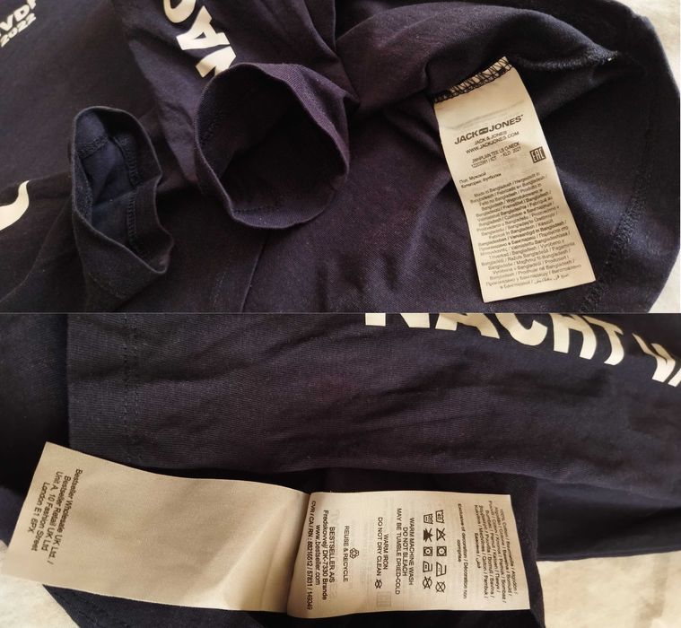 Футболка  Jack & Jones  синяя или красная (размер M )