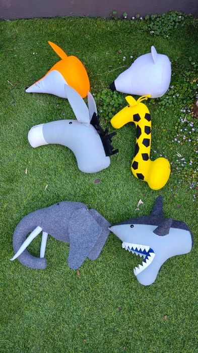 Cabeça de Peluche Decorativa em Feltro