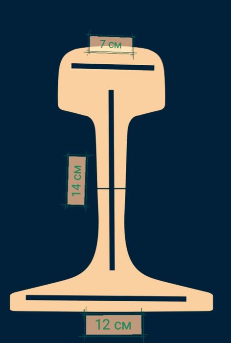 Рельса (рейса) для будівництва