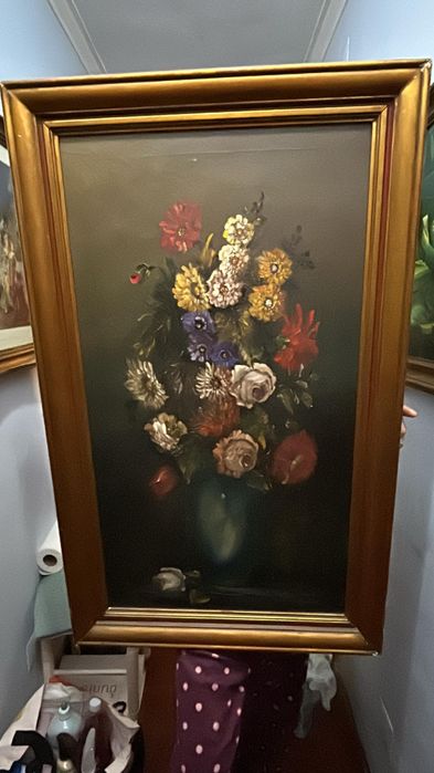 Quadro decorativo pintado à mão