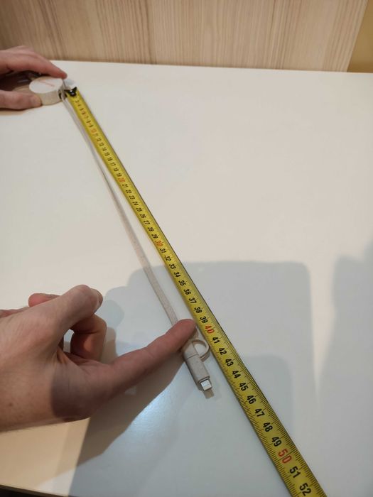 Kabel, przewód zwijany SLOPI 09175-17, USB-A i USB-C do USB-C i Lightning Apple - 1m