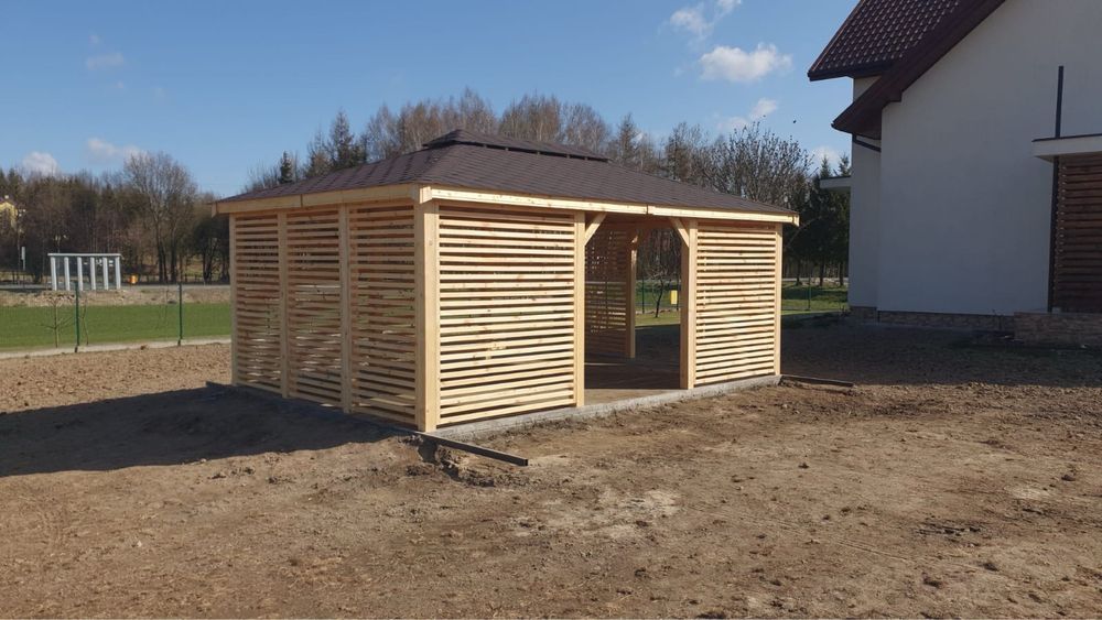 Altana wiata tarasy meble ogrodowe domki narzedziowe. TimberAltDesign